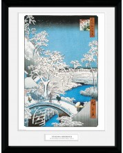 Plakat s okvirom GB eye Art: Hiroshige - The Drum Bridge -1