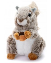 Plišana vjeverica Tea Toys - Kiki, 21 cm, sa lješnjakom -1