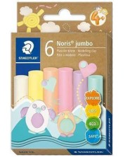 Plastelin Staedtler Noris Jumbo - 6 komada, pastelni