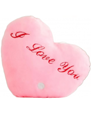 Plišano srce Tea Toys - sa svjetlima, ružičasto, 30 cm