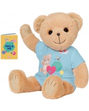Plišana igračka Zapf Creation - Baby Born, medvjed s plavom majici -1