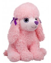 Plišana igračka Amek Toys - Pudl s velikim očima, ružičasti, 45 сm