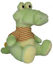 Plišana igračka Amek Toys - Krokodil s majicom, 60 cm
