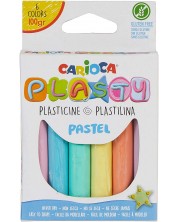 Plastelin Carioca Plasty - 6 boja, pastel
