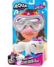 Maska za plivanje Eolo Toys - S vodenim oružjem jednorog