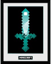 Plakat s okvirom GB eye Games: Minecraft - Diamond Sword