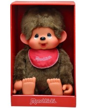 Plišana igračka Monchhichi - Majmunčić sa crvenim podbradnjakom, 80 cm