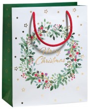 Poklon vrećica Zoewie - Merry Christmas, 17 x 9 x 22.5 cm