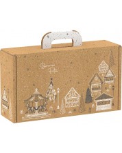 Poklon kutija Giftpack Bonnes Fêtes - Kraft, 33 cm -1
