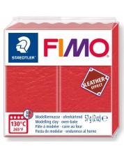 Polimerna glina Staedtler Fimo - Leather 8010, 57g, svijetlocrvena