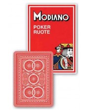 Poker karte Modiano Poker Ruote - crvene poleđine -1