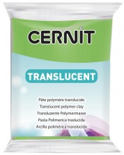 Polimerna glina Cernit Translucent - Zeleni lime, 56 g -1