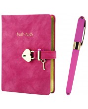 Poklon set Victoria's Journals - Hush Hush, rozi, 2 dijela, u kutiji -1