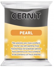 Polimerna glina Cernit Pearl - Crna, 56 g -1