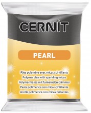 Polimerna glina Cernit Pearl - Crna, 56 g