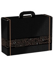 Poklon kutija Giftpack Savoureux - 34.2 x 25 x 11.5 cm, crno i zlatno