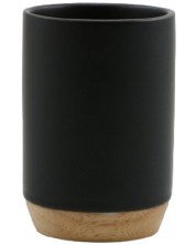 Držač četkica za zube Inter Ceramic - Sydney, 7 x 10 cm, crni