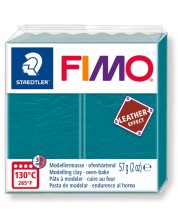 Polimerna glina Staedtler Fimo - Leather 8010, 57g, tirkiz -1