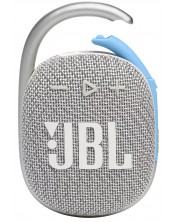 Prijenosni zvučnik JBL - Clip 4 Eco, bijelo/srebrni -1