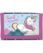 Novčanik Derform - Sweet Dreams, Unicorn, s čičak trakom -1