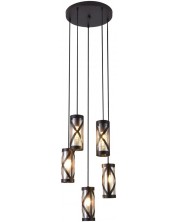 Luster Rabalux - Oberon 5340, IP20, E14, 5 x 40W, 230V, smeđi -1