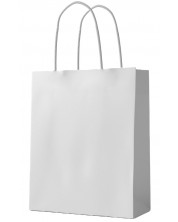 Poklon vrećica S. Cool - kraft, bijela, L -1