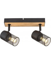 Luster Rabalux - Metta 71152, IP20, 230V, E14, 2x40W, crno s hrastom -1