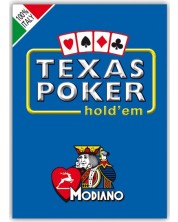 Poker karte Texas Hold’em Poker Modiano - plava leđa