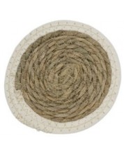 Podmetač Hit - 17 cm, morska trava i pamuk, bijeli