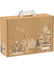 Poklon kutija Giftpack Bonnes Fêtes - Kraft, 34.2 cm -1