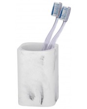 Držač četkica za zube Wenko - Desio, 7.7 х 11 х 7.6 cm, bijeli -1