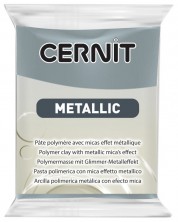 Polimerna glina Cernit Metallic - Čelik, 56 g