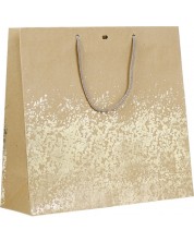 Poklon vrećica Giftpack - 35 x 13 x 33 cm, smeđa i zlatna