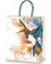 Poklon vrećica - Kolibri, bijela, L -1