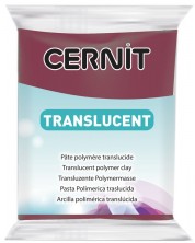 Polimerna glina Cernit Translucent - Bordo, 56 g