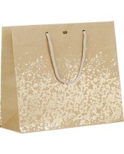 Poklon vrećica Giftpack - 25 x 10 x 22 cm, smeđa i zlatna