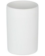 Držač četkica za zube Wenko - Polaris Mod, 7.5 х 11.2 cm, keramika, bijeli mat -1
