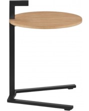 Pomoćni stol Kela - OAK, drvo i crni mat -1