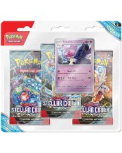 Pokemon TCG: Scarlet & Violet 7 Stellar Crown 3 Pack Blister - Tinkaton -1