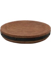 Stalak za sapun Inter Ceramic - Coconut, 13.8 x 11 x 2.5 cm, smeđi