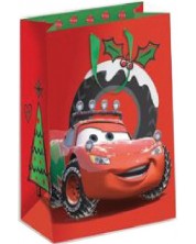 Poklon vrećica Zoewie Disney - Cars Xmas, 26 x 13.5 x 33.5 cm  -1