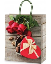 Poklon vrećica - Bombonijera s ružama, XL