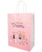Poklon vrećica - Dreams, ružičasta, L -1
