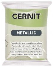 Polimerna glina Cernit Metallic - Zelena, 56 g