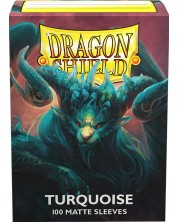 Štitnici za kartice Dragon Shield Sleeves - Matte Turquoise (100 komada) -1