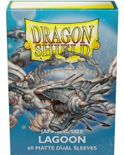 Štitnici za kartice Dragon Shield Dual Sleeves - Small Matte Lagoon (60 komada)