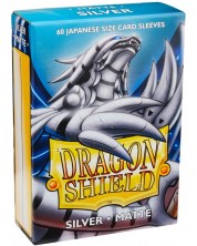 Štitnici za kartice Dragon Shield Sleeves - Small Matte Silver (60 komada)
