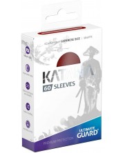 Štitnici za kartice Ultimate Guard Katana Sleeves Japanese Size - Red (60 kom.) -1