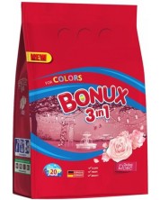 Prašak za pranje 3 in 1 Bonux - Color Radiant Rose, 20 punjenja