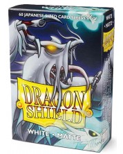 Štitnici za kartice Dragon Shield - Matte Sleeves Small Size, White (60 komada) -1